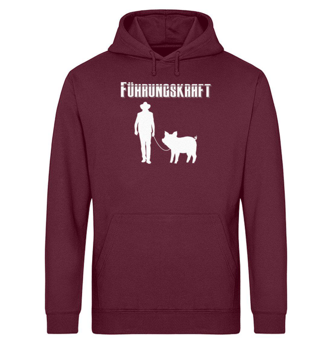 Führungskraft Schwein · Unisex Organic Hoodie-Drummer Hoodie ST/ST-Burgundy-XS-Agrarstarz