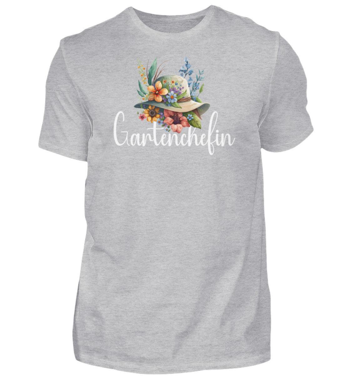Gartenchefin · Herren T-Shirt-Herren Basic T-Shirt-Heather Grey-S-Agrarstarz
