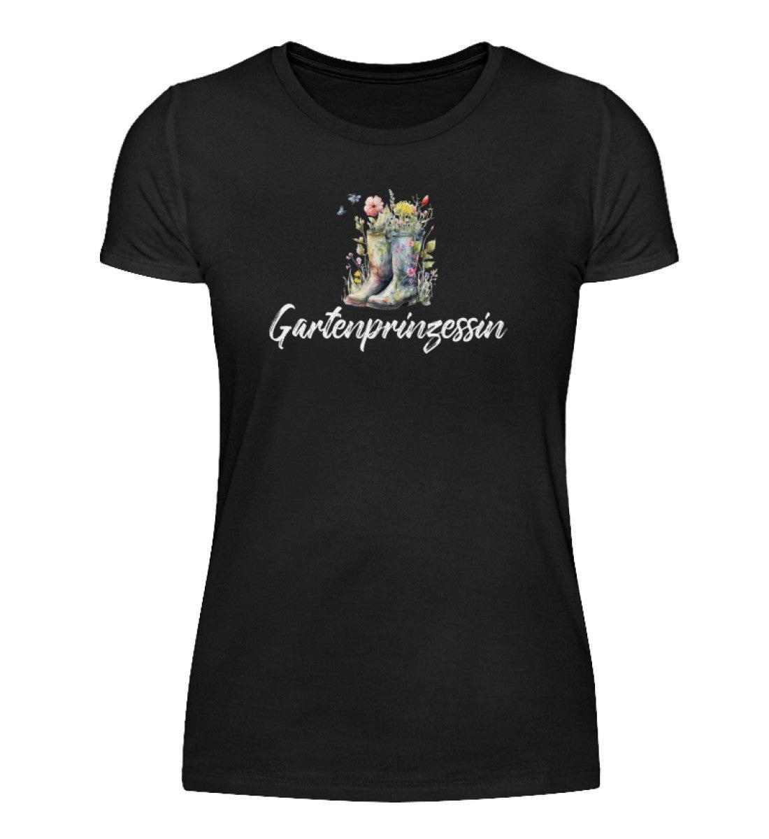 Gartenprinzessin · Damen T-Shirt-Damen Basic T-Shirt-Black-S-Agrarstarz