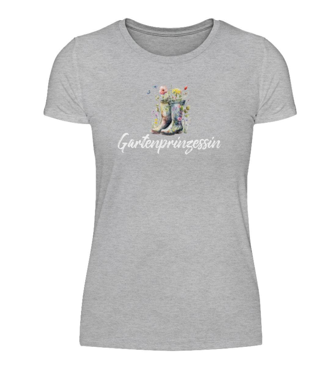 Gartenprinzessin · Damen T-Shirt-Damen Basic T-Shirt-Heather Grey-S-Agrarstarz