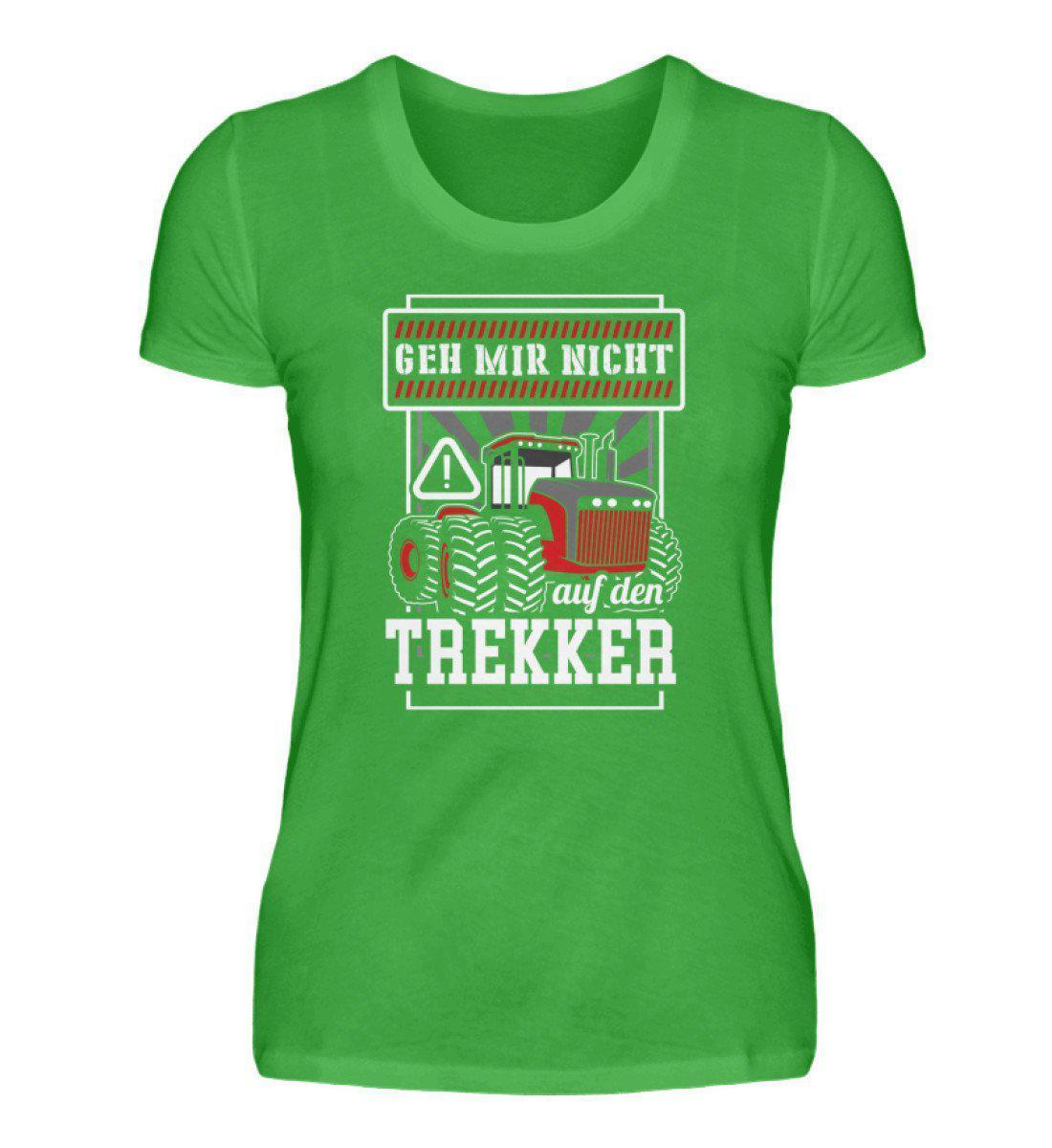 Geh mir nicht auf den Trekker · Damen T-Shirt-Damen Basic T-Shirt-Green Apple-S-Agrarstarz
