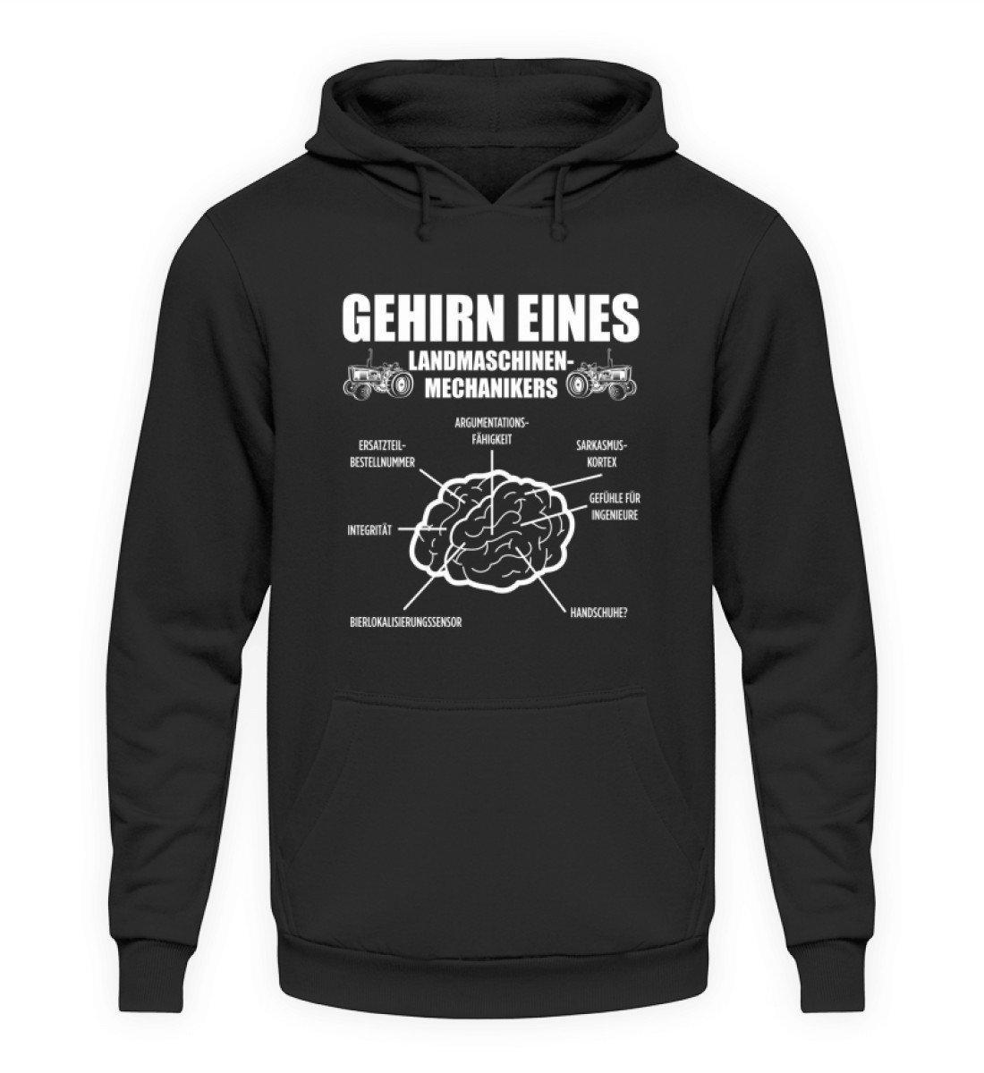 Gehirn eines Landmaschinenmechanikers · Unisex Kapuzenpullover Hoodie-Unisex Hoodie-Jet Black-S-Agrarstarz