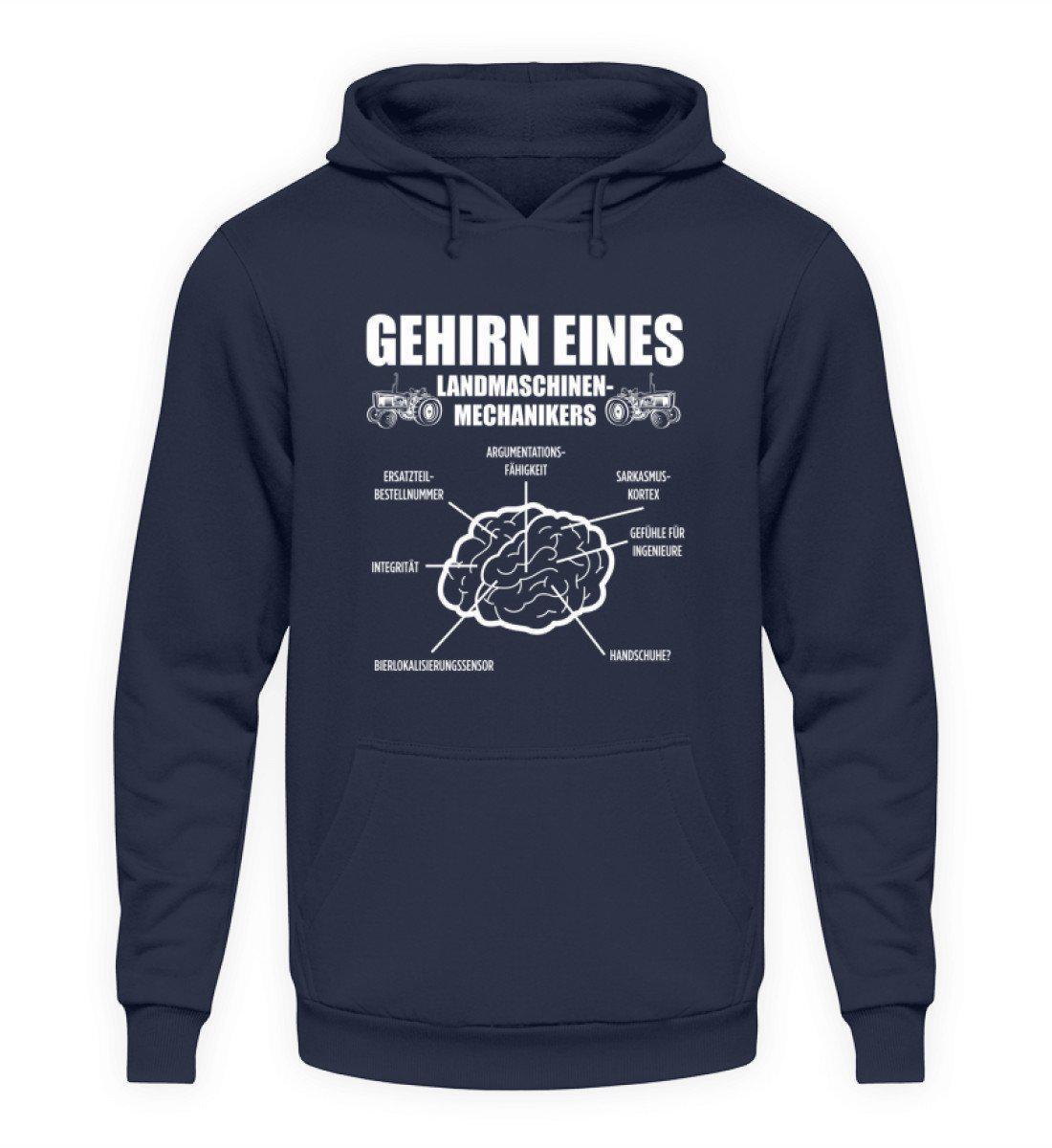 Gehirn eines Landmaschinenmechanikers · Unisex Kapuzenpullover Hoodie-Unisex Hoodie-Oxford Navy-S-Agrarstarz