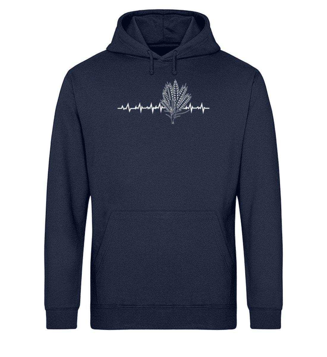 Getreide Herzschlag · Unisex Organic Hoodie-Drummer Hoodie ST/ST-French Navy-XS-Agrarstarz