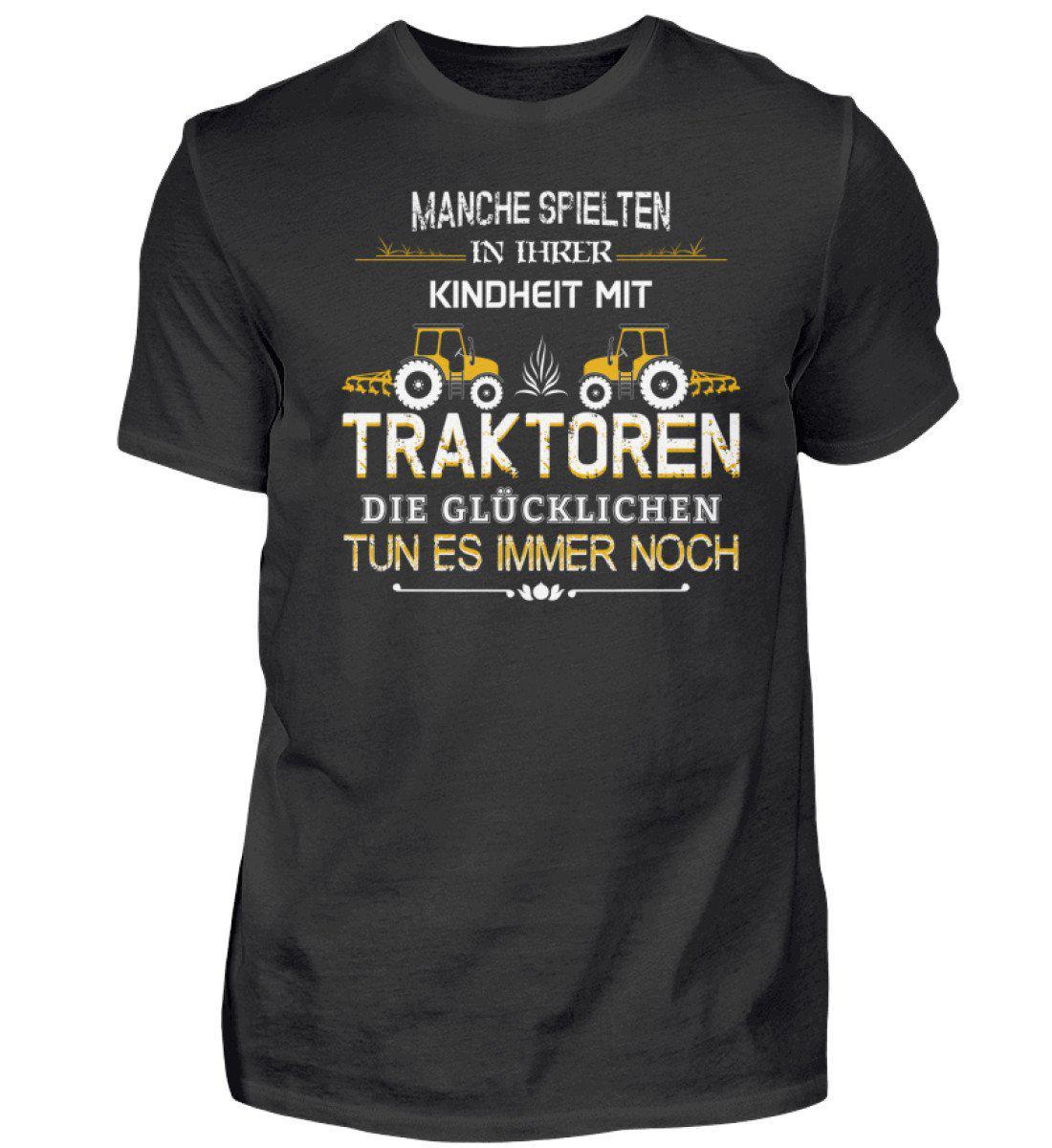 Glücklichen Traktoren spielen 2 · Herren T-Shirt-Herren Basic T-Shirt-Black-S-Agrarstarz