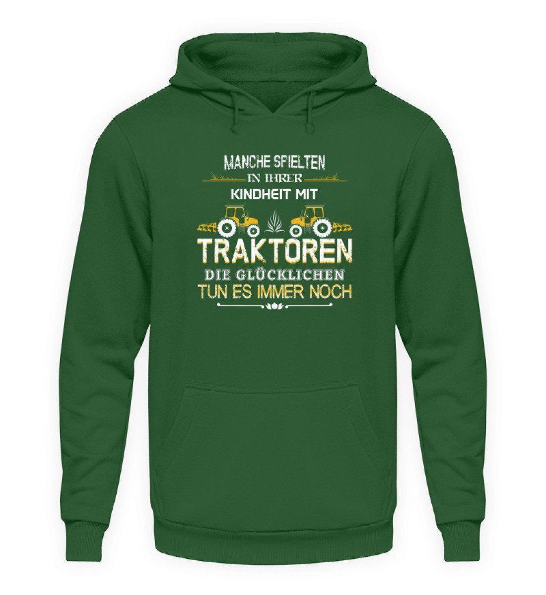 Glücklichen Traktoren spielen 2 · Unisex Kapuzenpullover Hoodie-Unisex Hoodie-Bottle Green-L-Agrarstarz