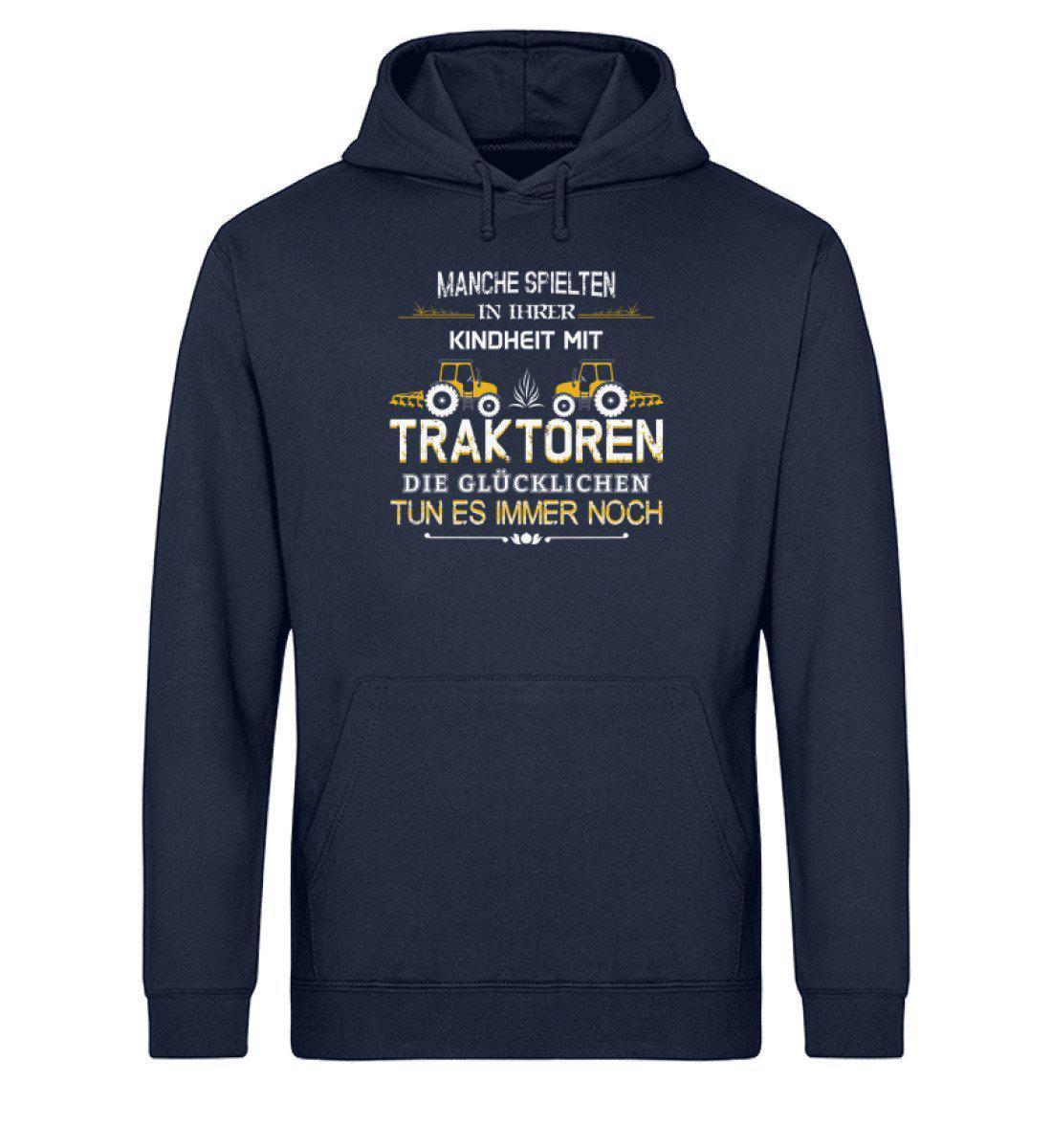 Glücklichen Traktoren spielen 2 · Unisex Organic Hoodie-Drummer Hoodie ST/ST-French Navy-XS-Agrarstarz