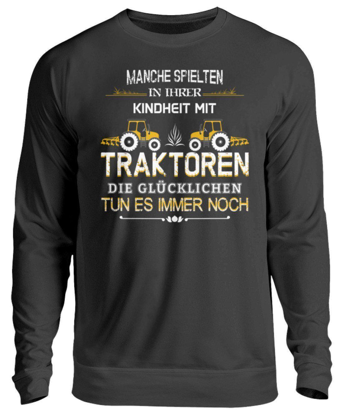 Glücklichen Traktoren spielen 2 · Unisex Sweatshirt Pullover-Unisex Sweatshirt-Jet Black-S-Agrarstarz