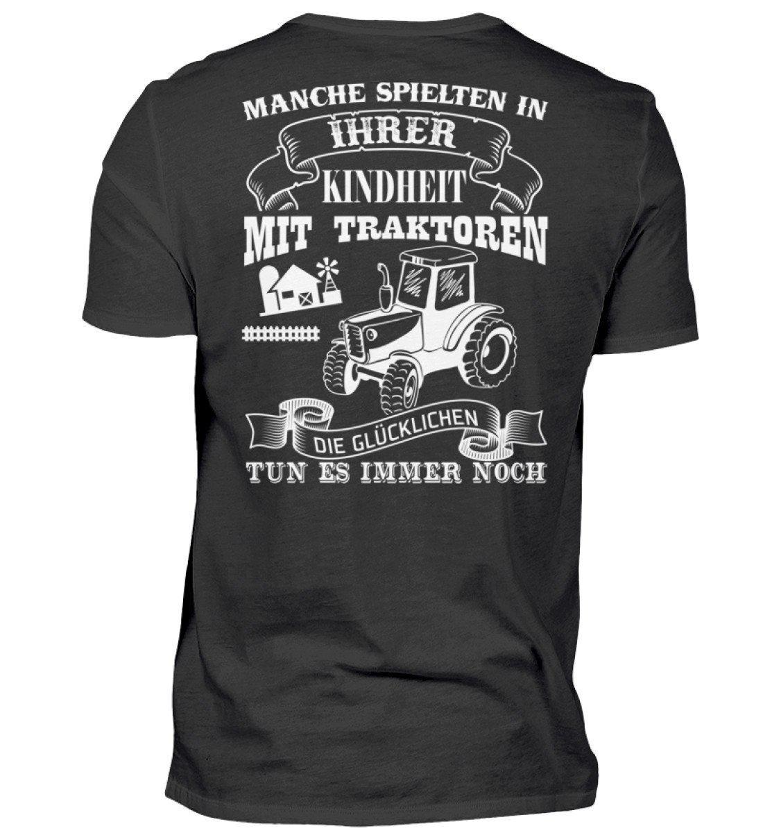 Glücklichen Traktoren spielen · Herren T-Shirt-Herren Basic T-Shirt-Black-S-Agrarstarz