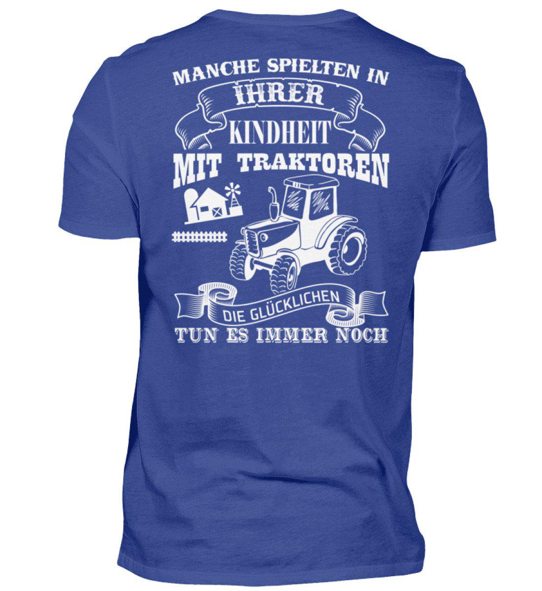 Glücklichen Traktoren spielen · Herren T-Shirt-Herren Basic T-Shirt-Royal Blue-S-Agrarstarz