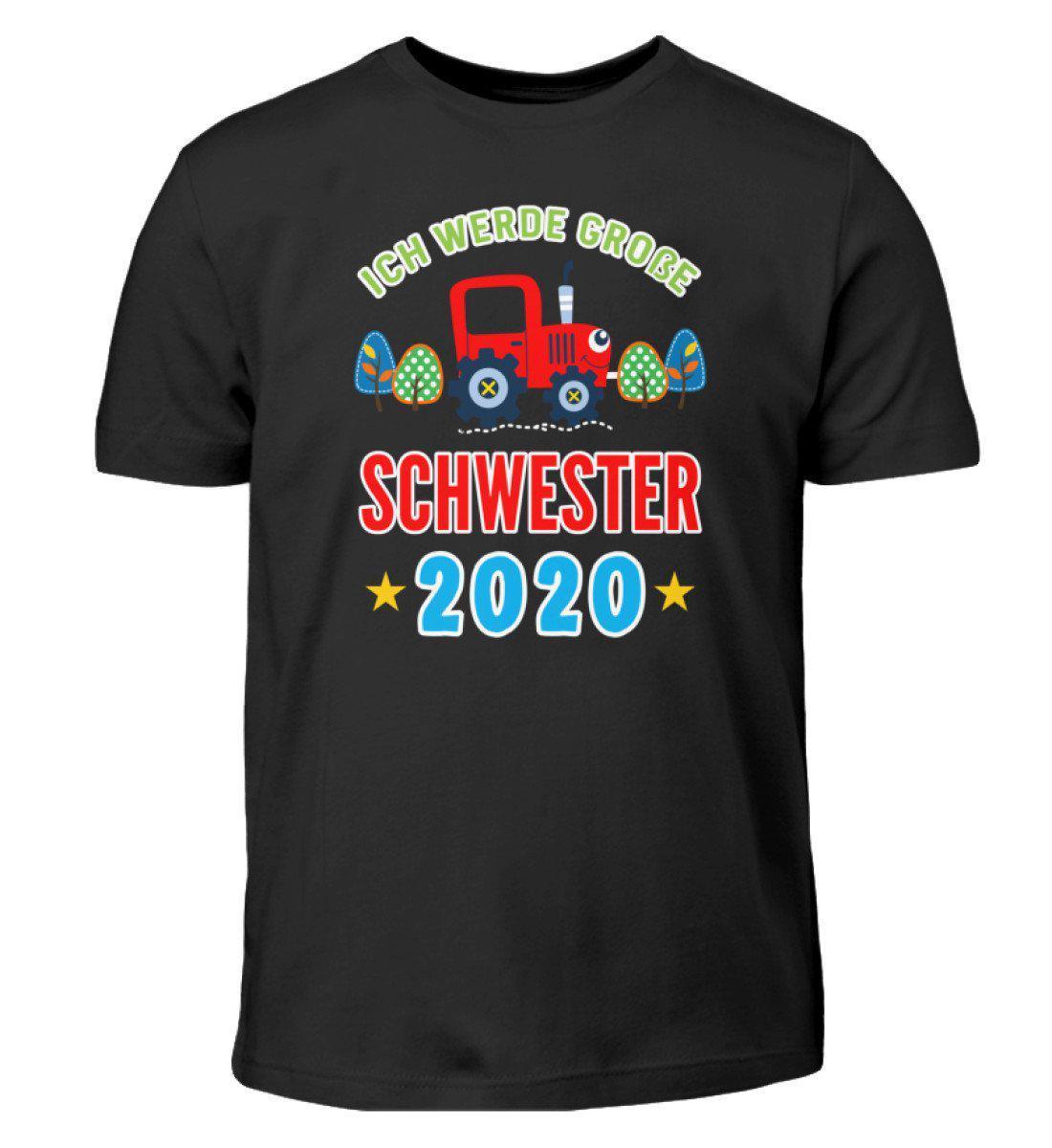 Große Schwester 2020 · Kinder T-Shirt-Kinder T-Shirt-Black-12/14 (152/164)-Agrarstarz
