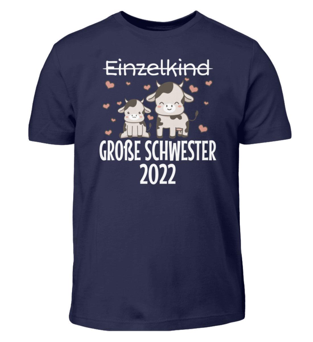 Große Schwester 2022 Kühe · Kinder T-Shirt-Kinder T-Shirt-Navy-12/14 (152/164)-Agrarstarz
