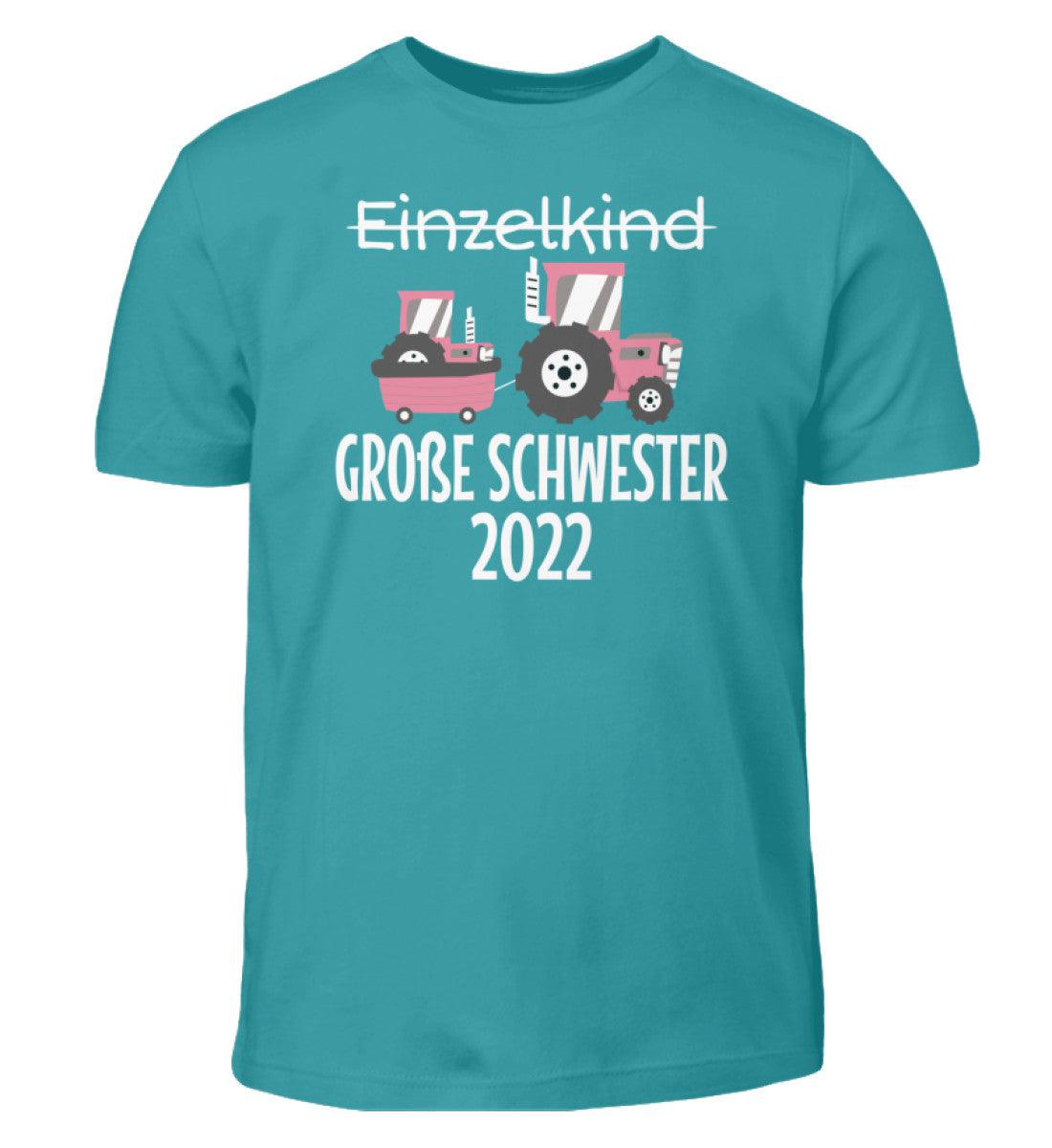 Große Schwester 2022 Traktor · Kinder T-Shirt-Kinder T-Shirt-Swimming Pool-12/14 (152/164)-Agrarstarz