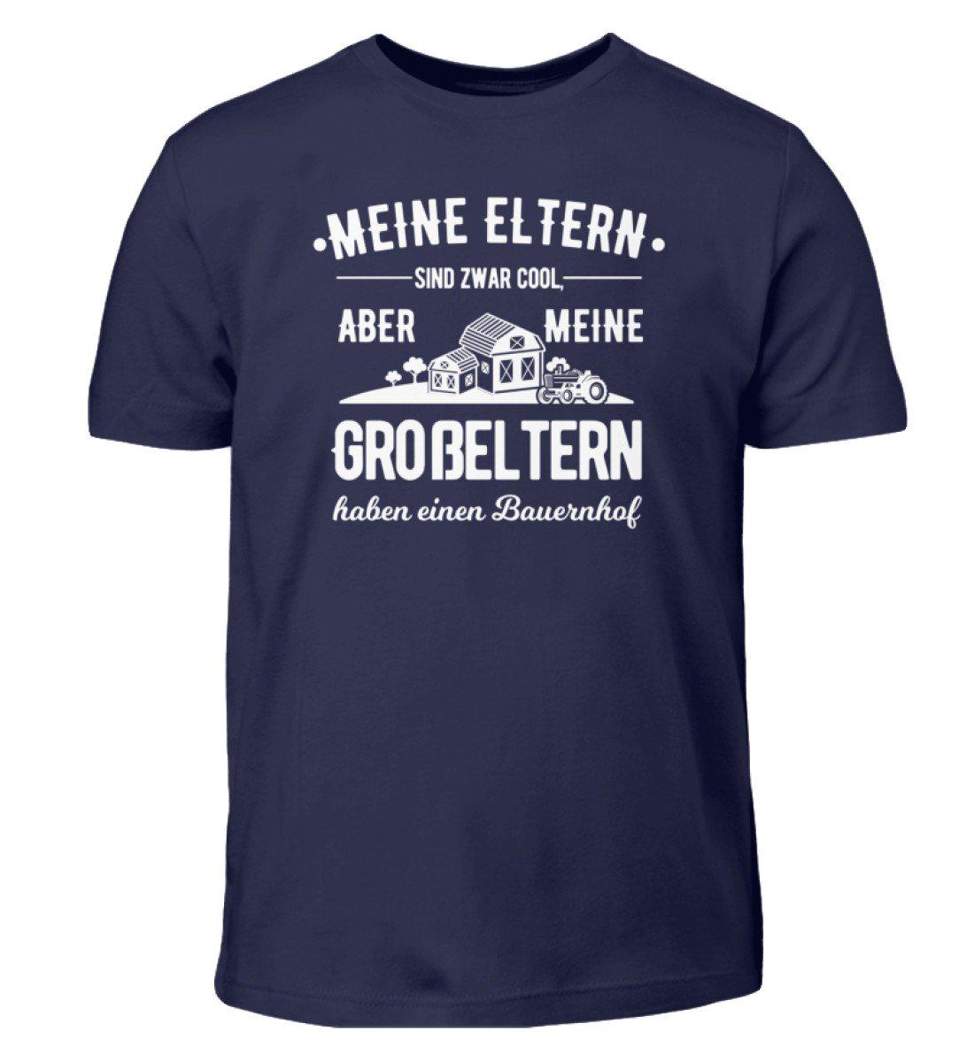Großeltern Bauernhof · Kinder T-Shirt-Kinder T-Shirt-Navy-3/4 (98/104)-Agrarstarz
