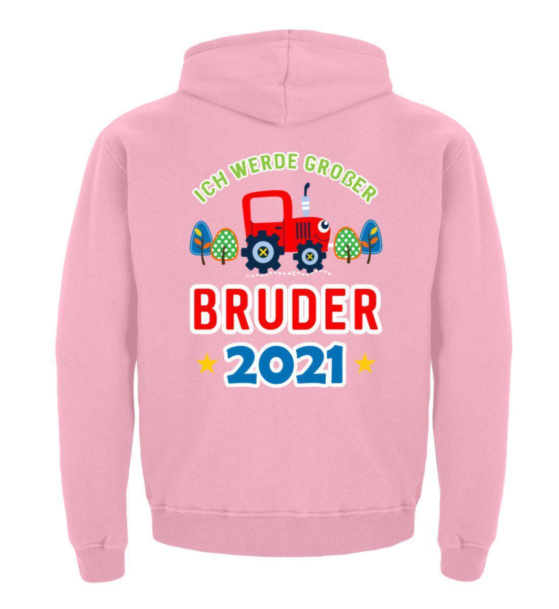 Großer Bruder 2021 · Kinder Kapuzenpullover Hoodie-Kinder Hoodie-Baby Pink-12/14 (152/164)-Agrarstarz