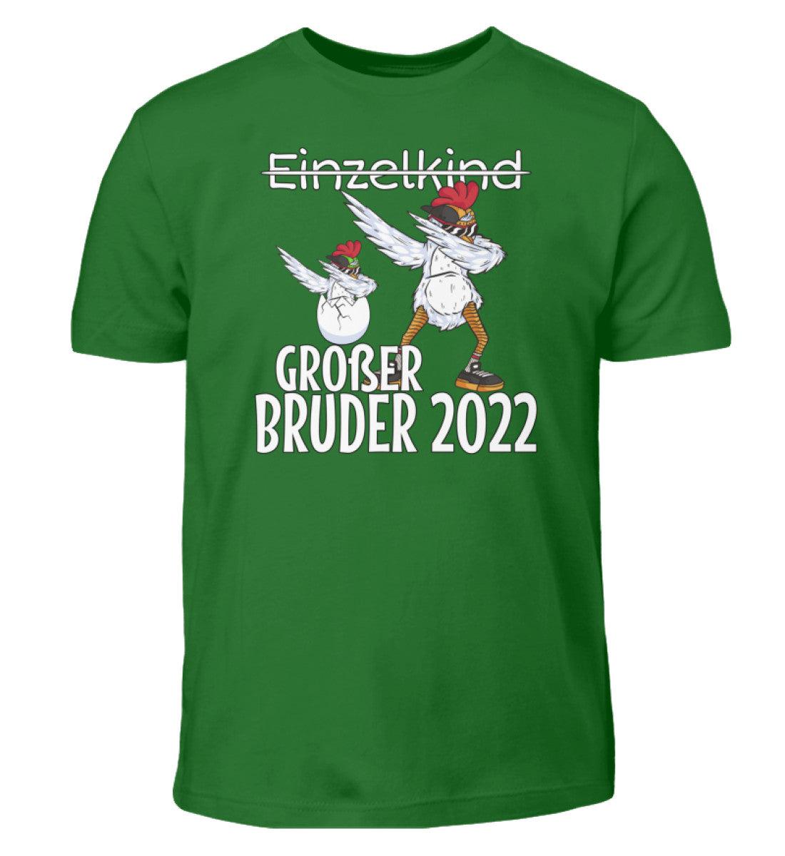 Großer Bruder 2022 Hühner · Kinder T-Shirt-Kinder T-Shirt-Kelly Green-12/14 (152/164)-Agrarstarz
