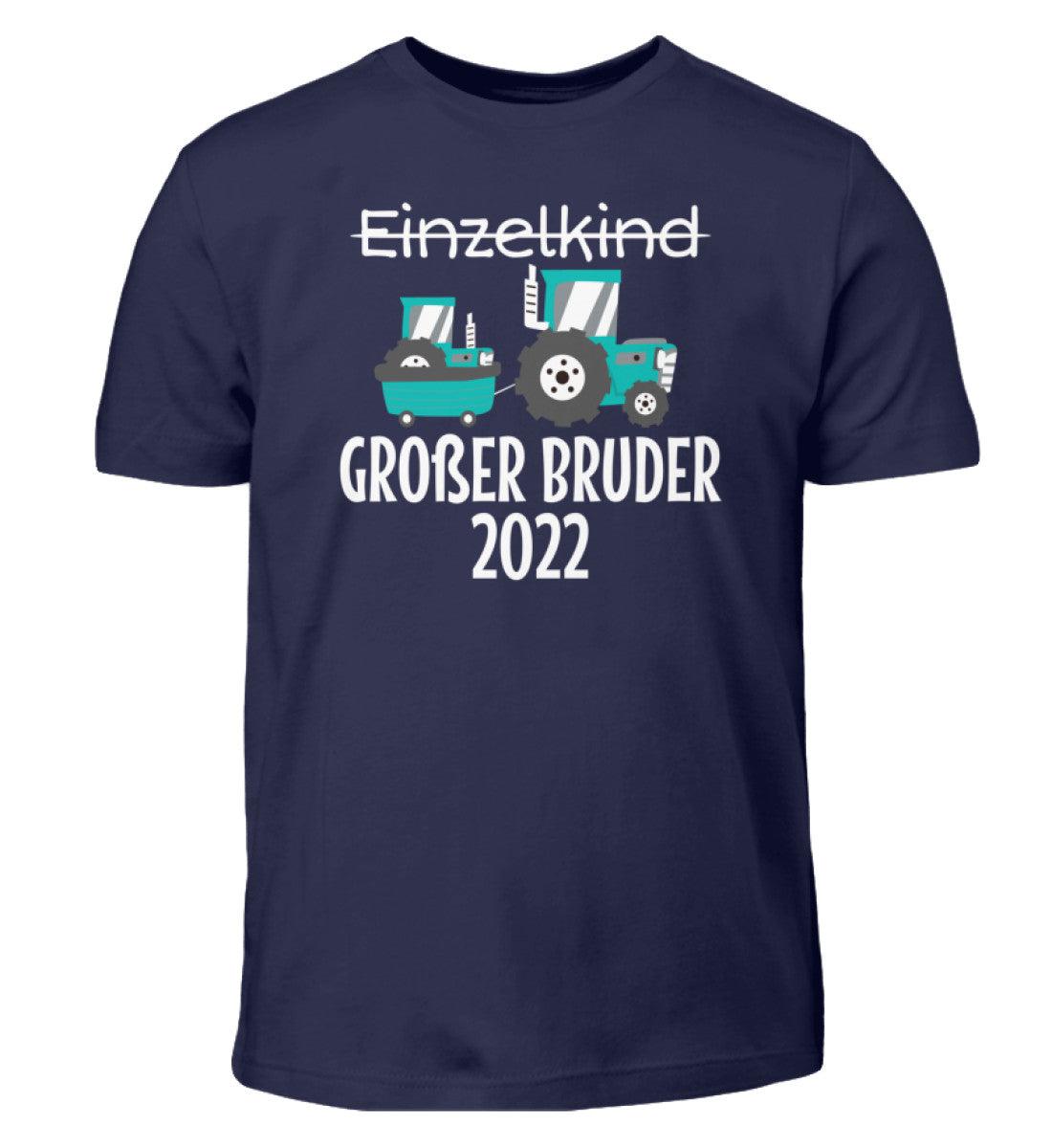 Großer Bruder 2022 Traktor · Kinder T-Shirt-Kinder T-Shirt-Navy-12/14 (152/164)-Agrarstarz