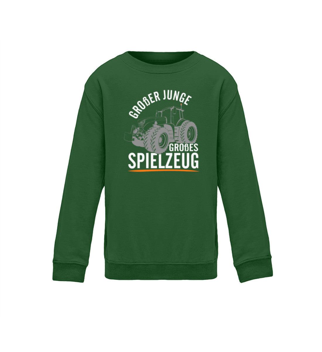 Großer Junge großes Spielzeug · Kinder Sweatshirt-Kinder Sweatshirt-Bottle Green-12/14 (152/164)-Agrarstarz