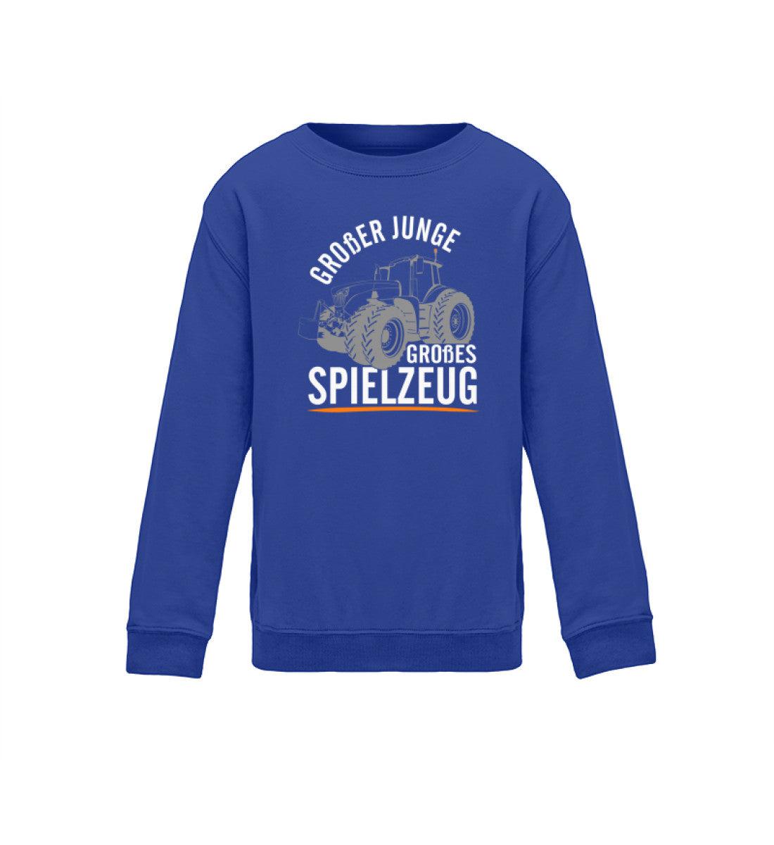 Großer Junge großes Spielzeug · Kinder Sweatshirt-Kinder Sweatshirt-Royal Blue-12/14 (152/164)-Agrarstarz