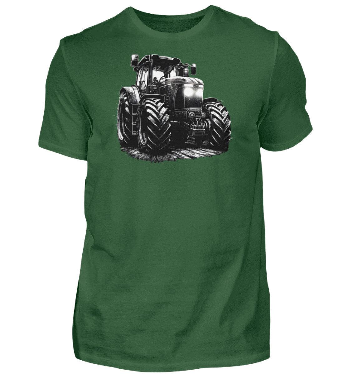 Großer Traktor · Herren T-Shirt-Herren Basic T-Shirt-Bottle Green-S-Agrarstarz