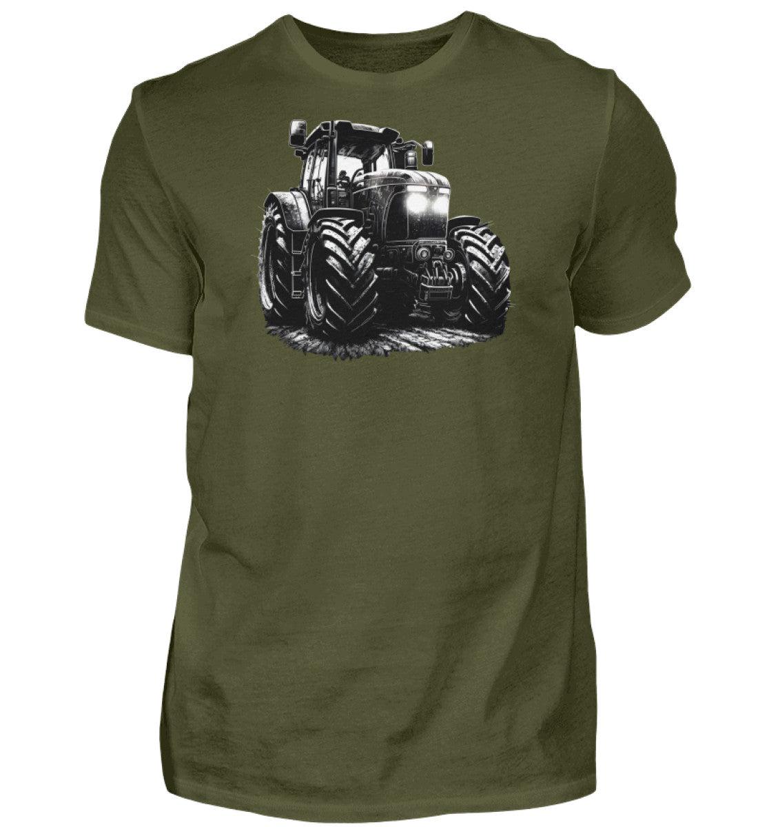 Großer Traktor · Herren T-Shirt-Herren Basic T-Shirt-Urban Khaki-S-Agrarstarz