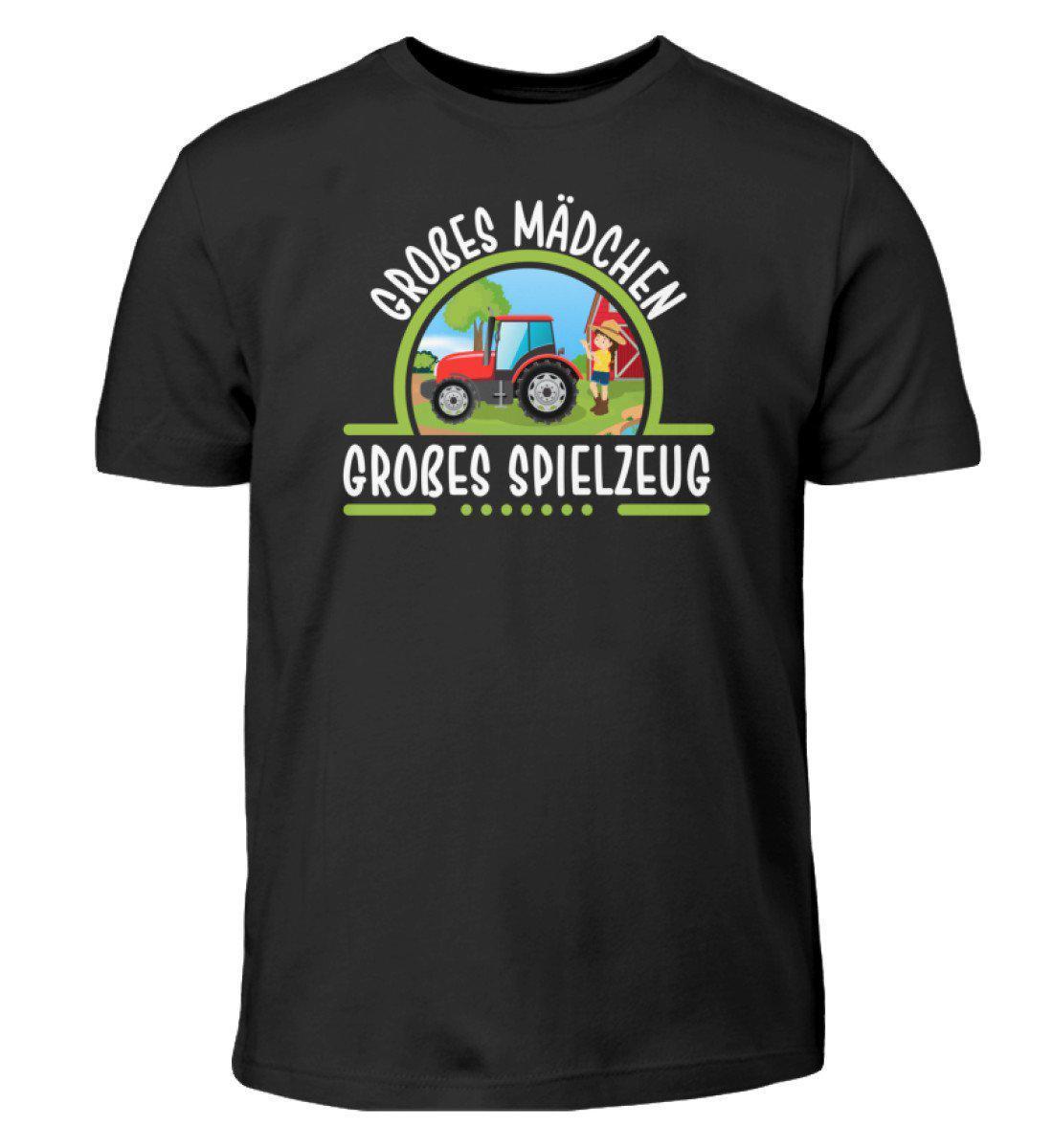 Großes Mädchen · Kinder T-Shirt-Kinder T-Shirt-Black-3/4 (98/104)-Agrarstarz