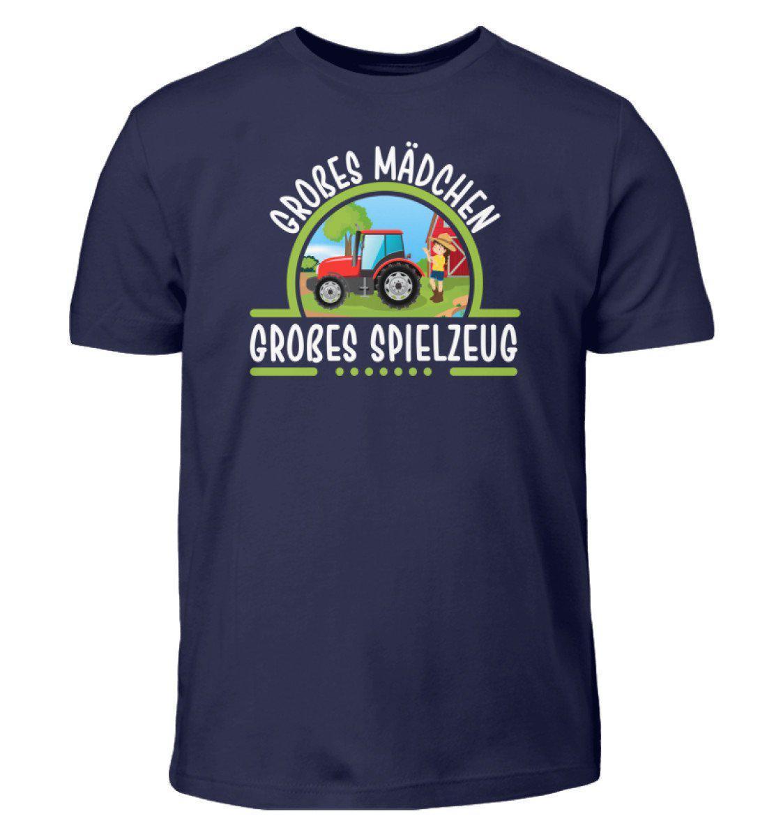 Großes Mädchen · Kinder T-Shirt-Kinder T-Shirt-Navy-3/4 (98/104)-Agrarstarz