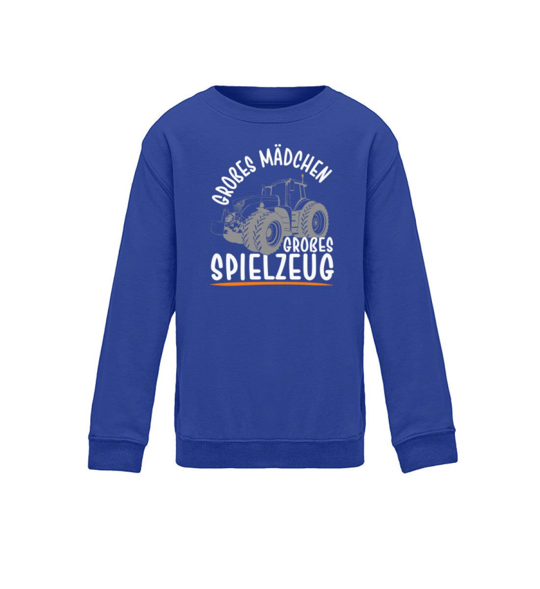 Großes Mädchen großes Spielzeug · Kinder Sweatshirt-Kinder Sweatshirt-Royal Blue-12/14 (152/164)-Agrarstarz