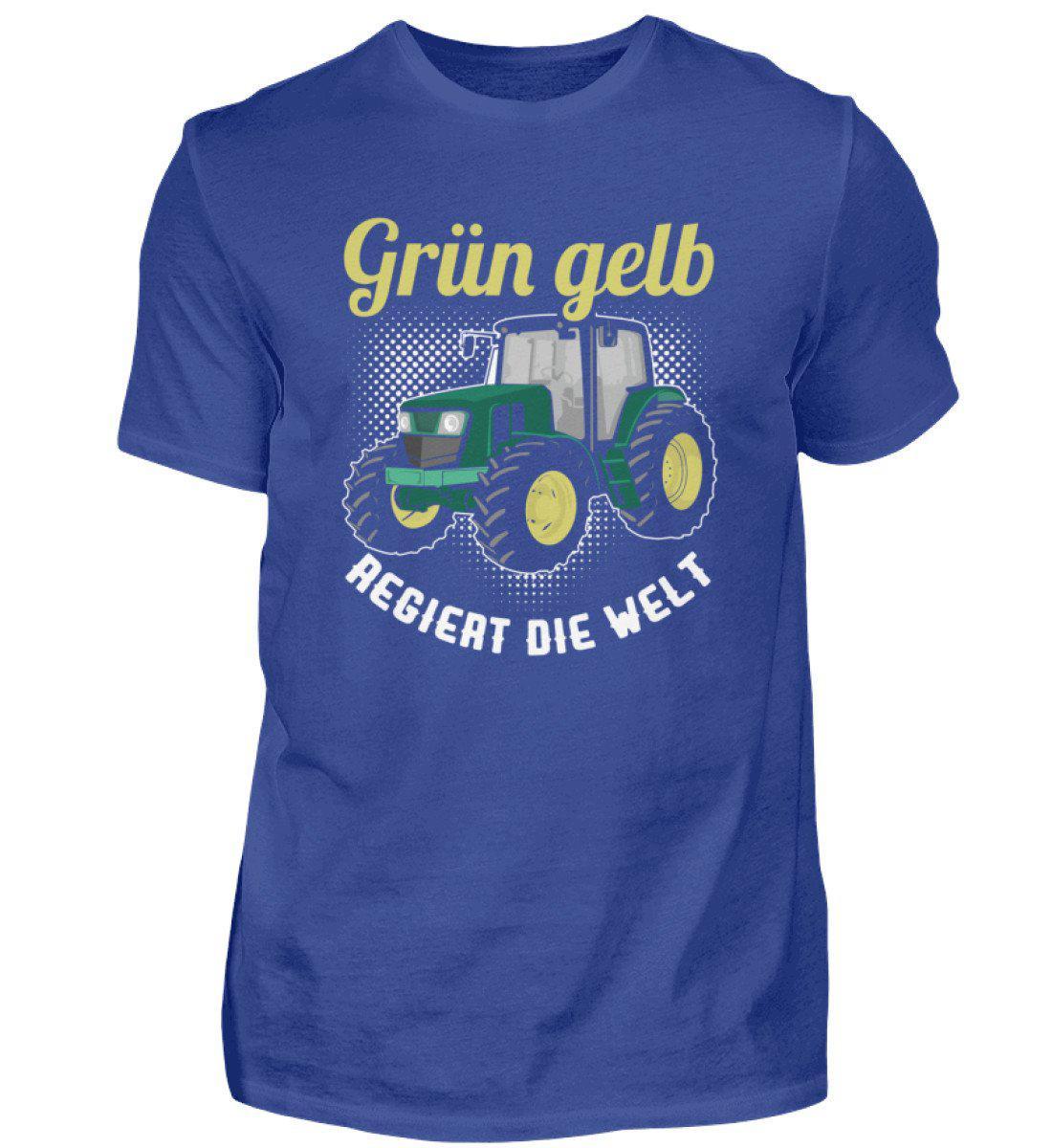 Grün gelb regiert die Welt · Herren T-Shirt-Herren Basic T-Shirt-Royal Blue-S-Agrarstarz