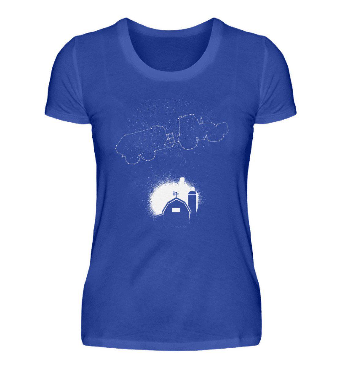 Gülle Sterne · Damen T-Shirt-Damen Basic T-Shirt-Neon Blue-S-Agrarstarz