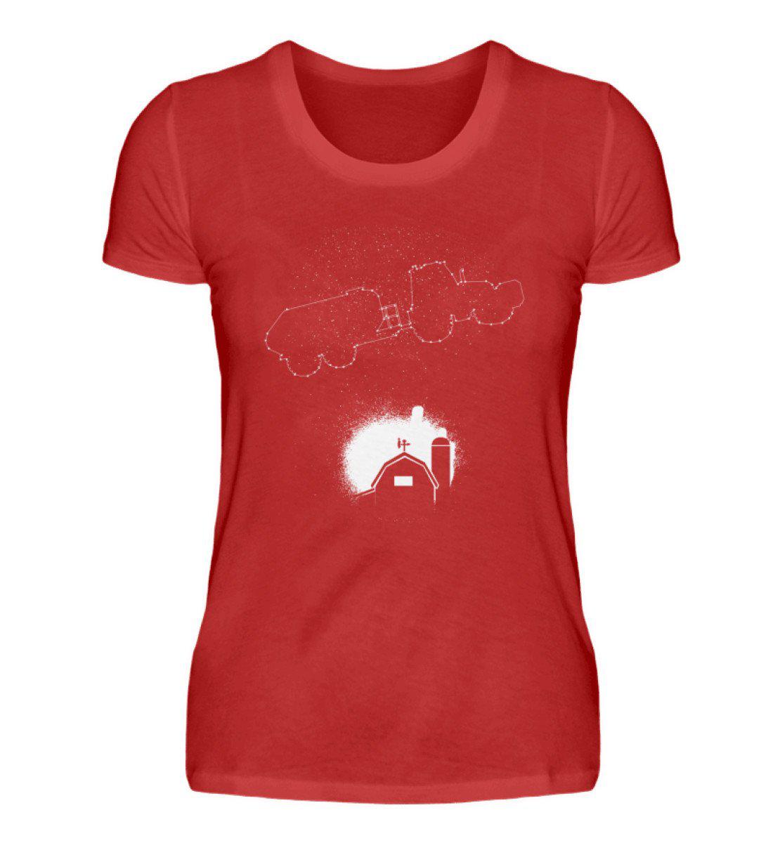 Gülle Sterne · Damen T-Shirt-Damen Basic T-Shirt-Red-S-Agrarstarz