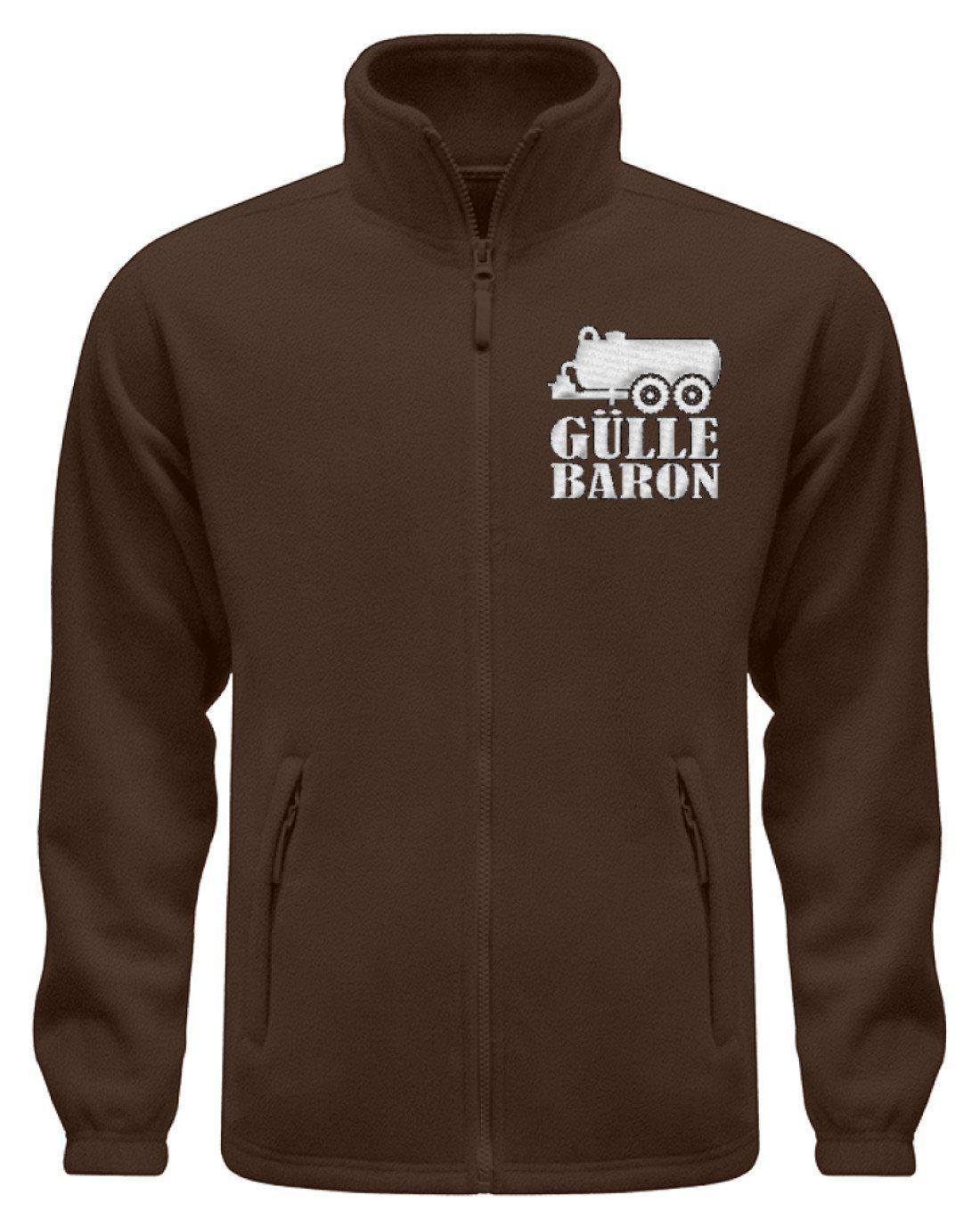 Güllebaron · Fleece Jacke mit Stick-Fleece Jacke mit Stick-Dark Chocolate-S-Agrarstarz