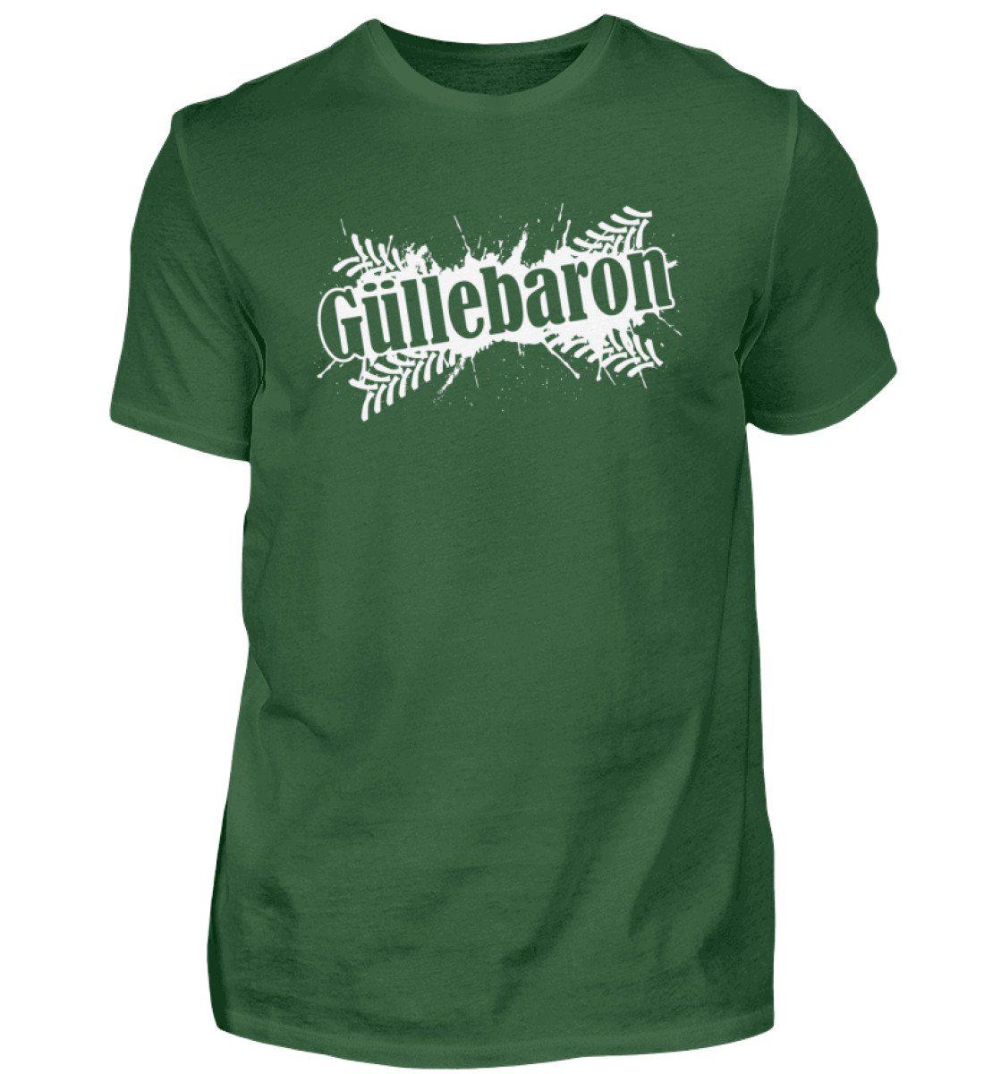 Güllebaron · Herren T-Shirt-Herren Basic T-Shirt-Bottle Green-S-Agrarstarz