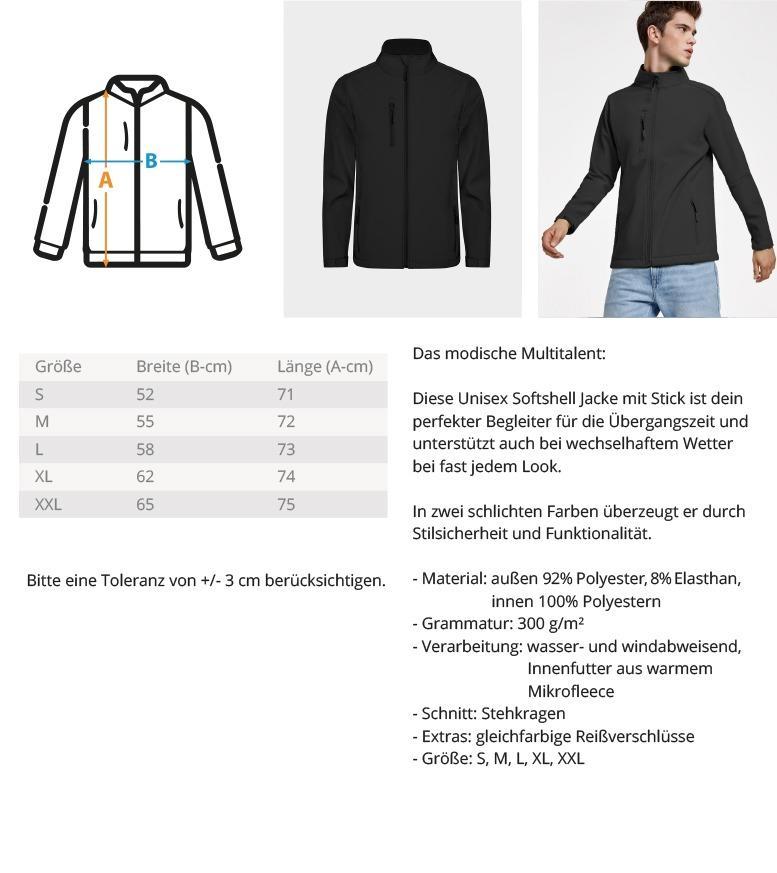 Güllebaron - Softshell Jacke-Unisex Softshell Jacke mit Stick-Agrarstarz