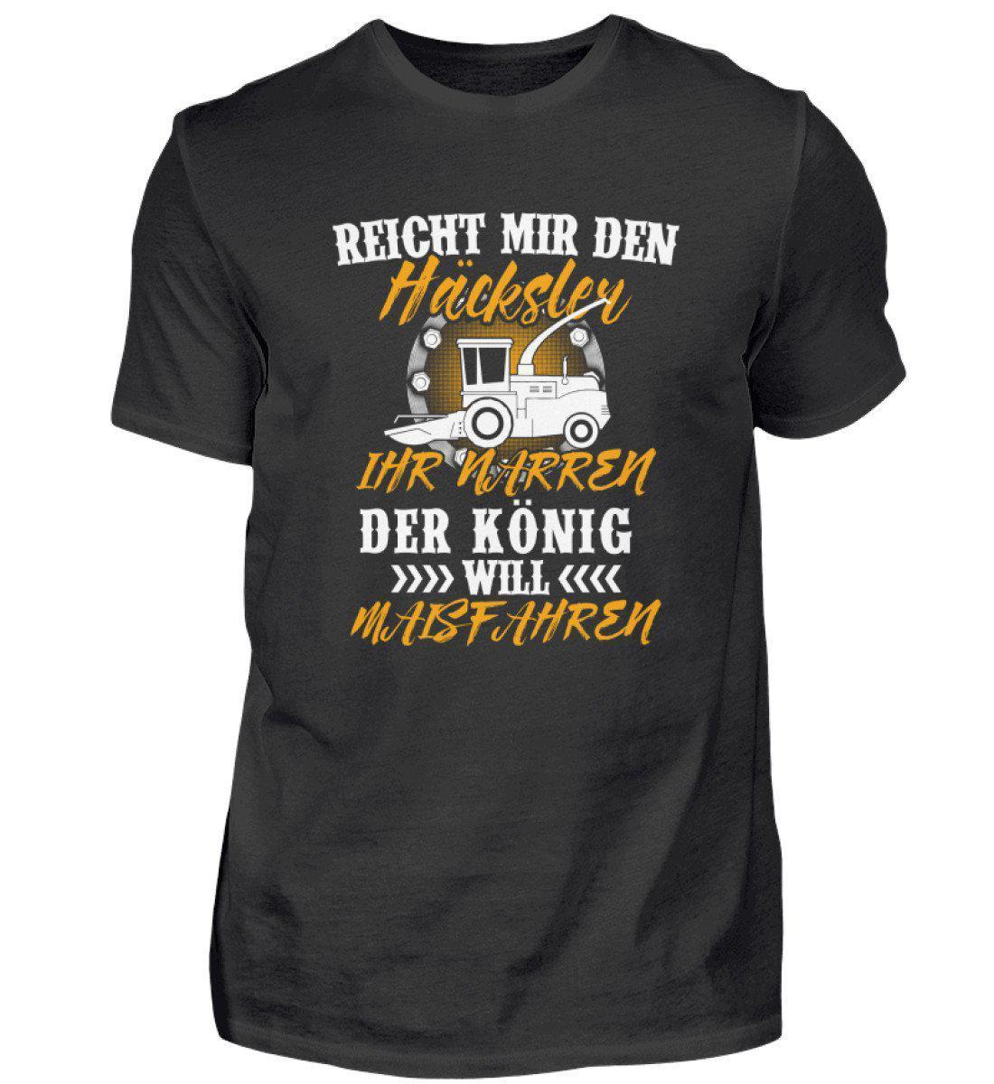 Häcksler König Maisfahren · Herren T-Shirt-Herren Basic T-Shirt-Black-S-Agrarstarz