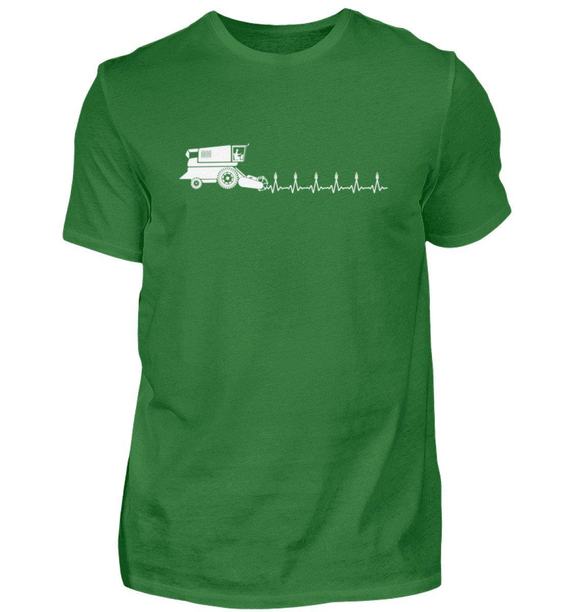 Heartbeat Drescher · Herren T-Shirt-Herren Basic T-Shirt-Kelly Green-S-Agrarstarz