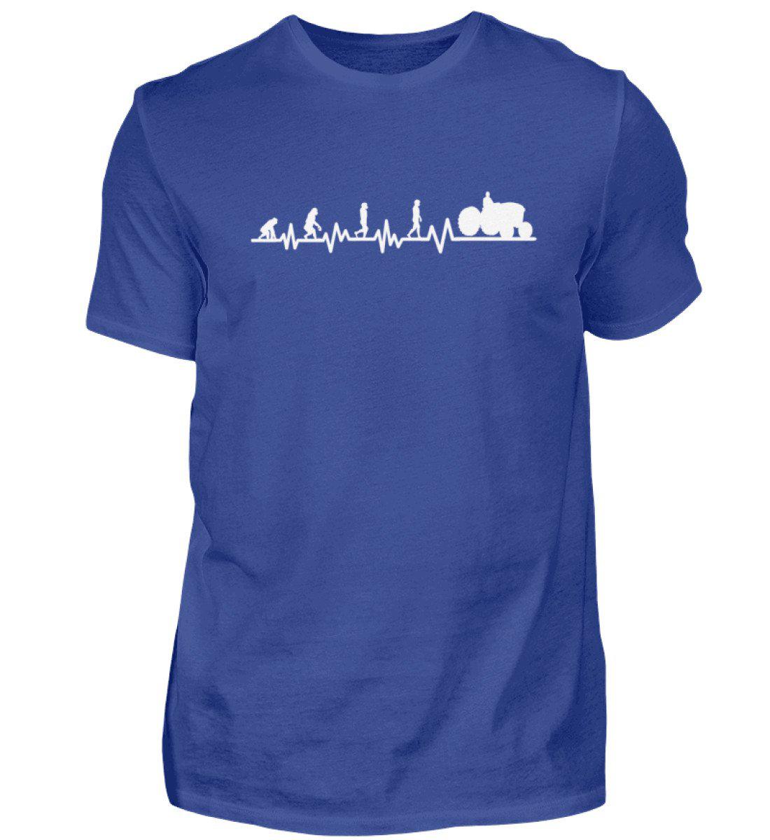 Heartbeat Evolution · Herren T-Shirt-Herren Basic T-Shirt-Royal Blue-S-Agrarstarz