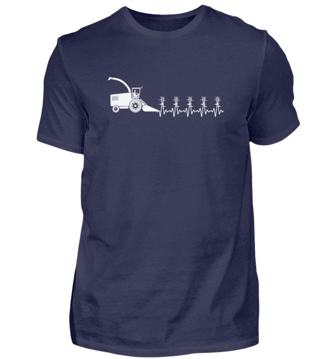 Heartbeat Häcksler · Herren T-Shirt-Herren Basic T-Shirt-Navy-S-Agrarstarz