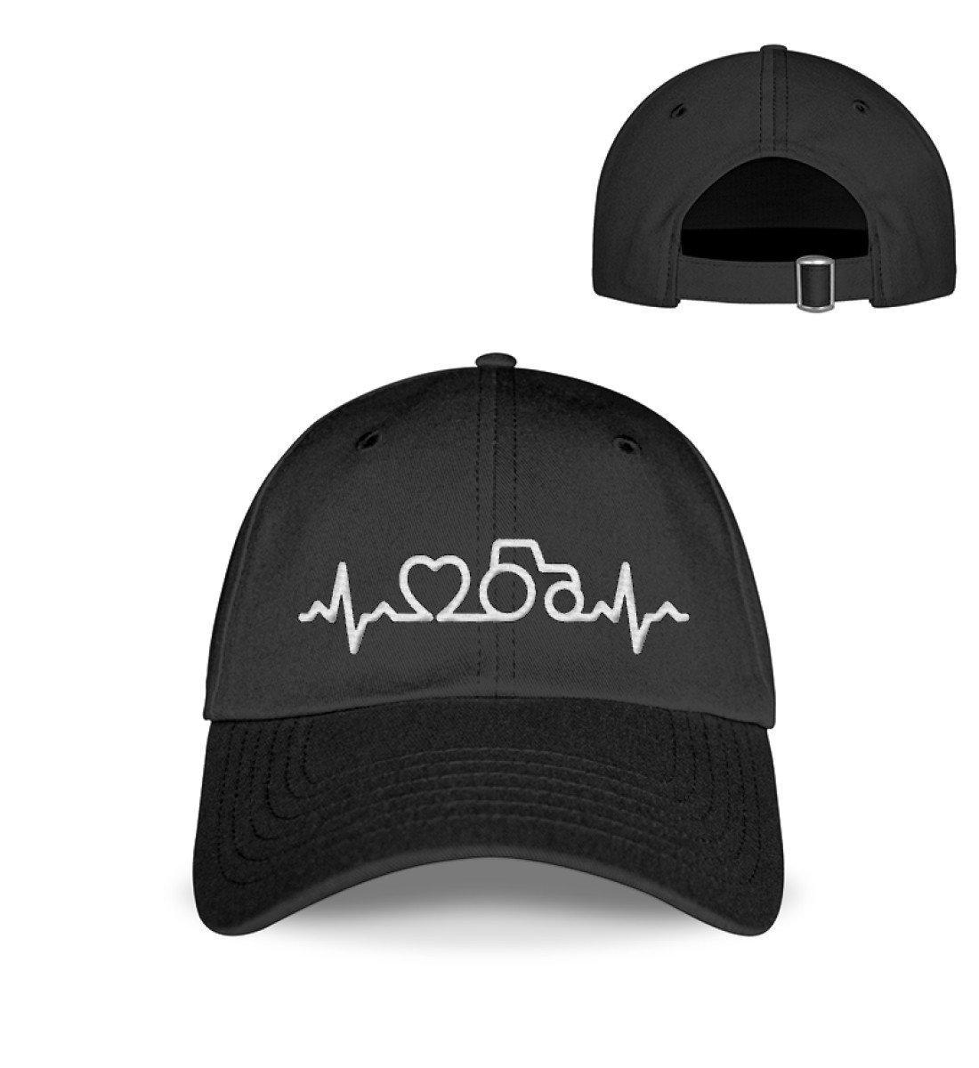 Heartbeat Traktor Herz · Kappe-Baseball Cap mit Stick-Black-Einheitsgröße-Agrarstarz