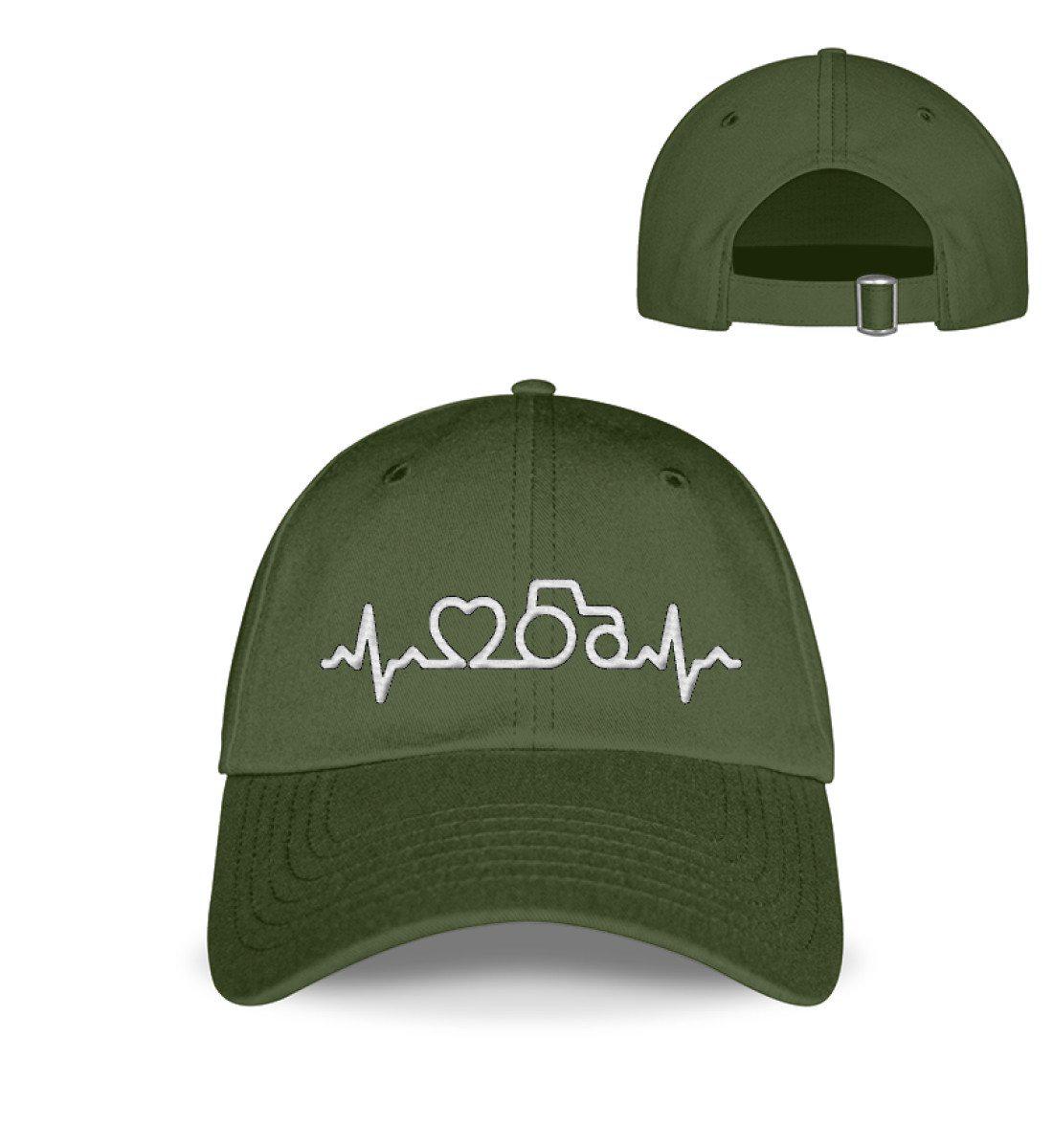 Heartbeat Traktor Herz · Kappe-Baseball Cap mit Stick-City Green-Einheitsgröße-Agrarstarz