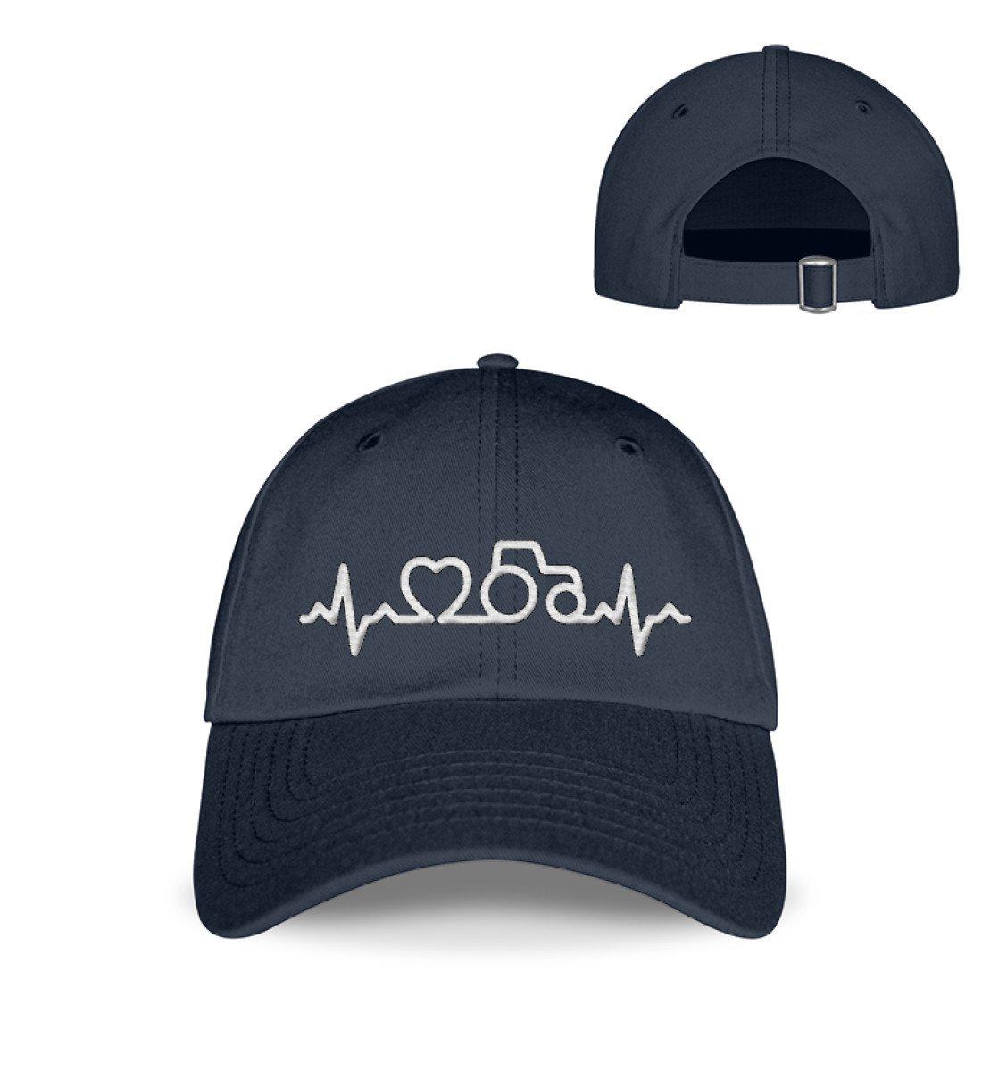 Heartbeat Traktor Herz · Kappe-Baseball Cap mit Stick-Deep Navy-Einheitsgröße-Agrarstarz