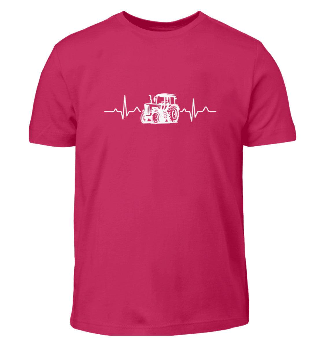 Heartbeat Traktor · Kinder T-Shirt-Kinder T-Shirt-Sorbet-12/14 (152/164)-Agrarstarz