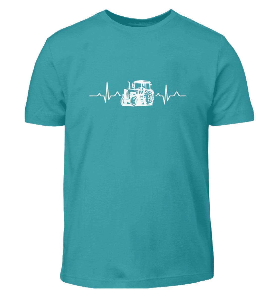 Heartbeat Traktor · Kinder T-Shirt-Kinder T-Shirt-Swimming Pool-12/14 (152/164)-Agrarstarz