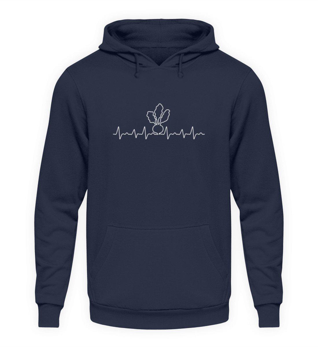 Heartbeat Zuckerrübe · Unisex Kapuzenpullover Hoodie-Unisex Hoodie-Oxford Navy-S-Agrarstarz