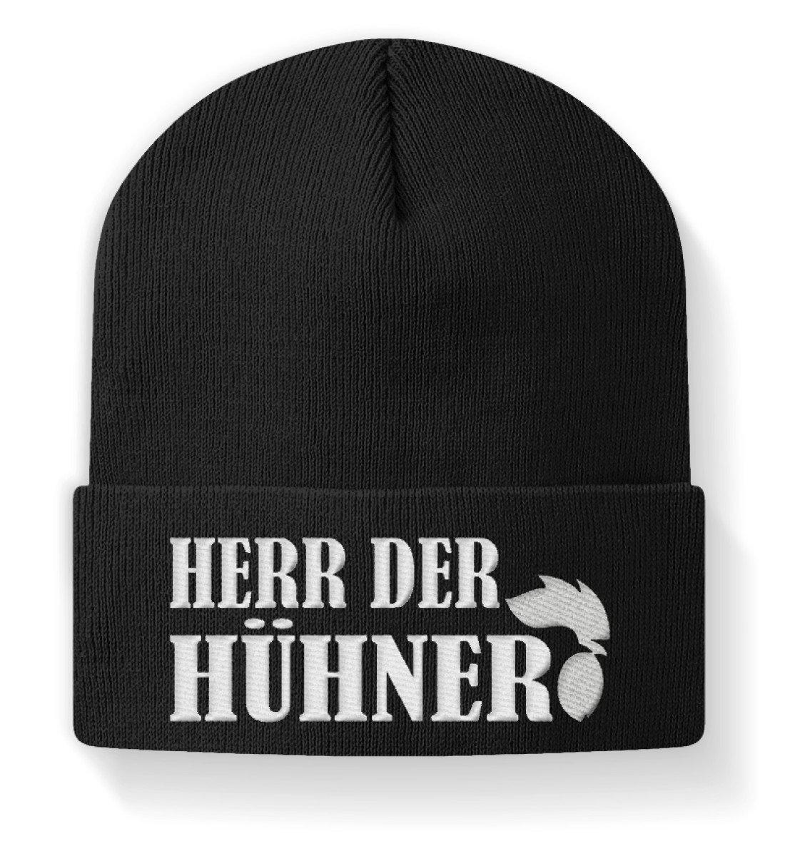 Herr der Hühner · Beanie Mütze-Beanie mit Stick-Black-M-Agrarstarz