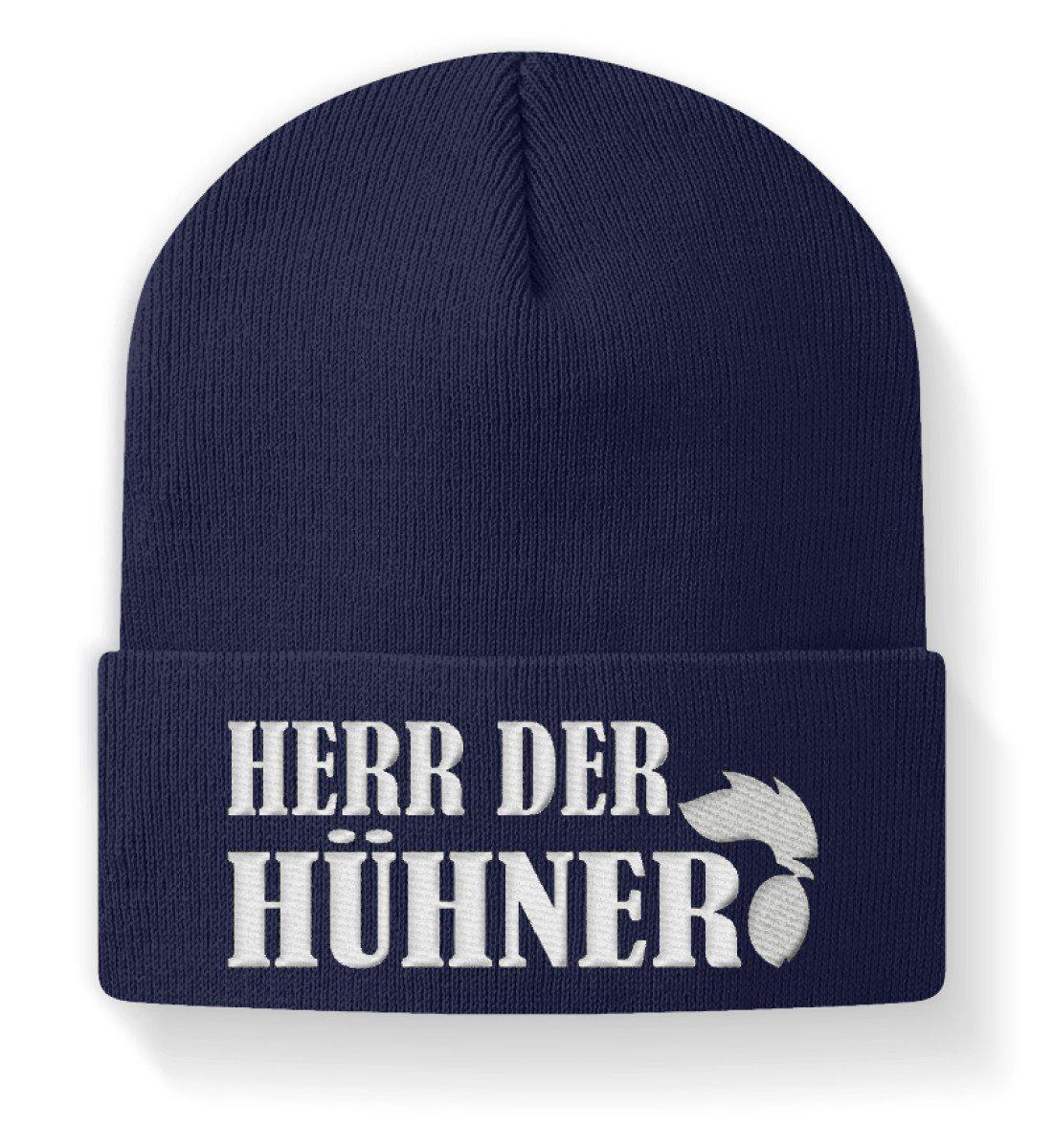 Herr der Hühner · Beanie Mütze-Beanie mit Stick-Navy-M-Agrarstarz