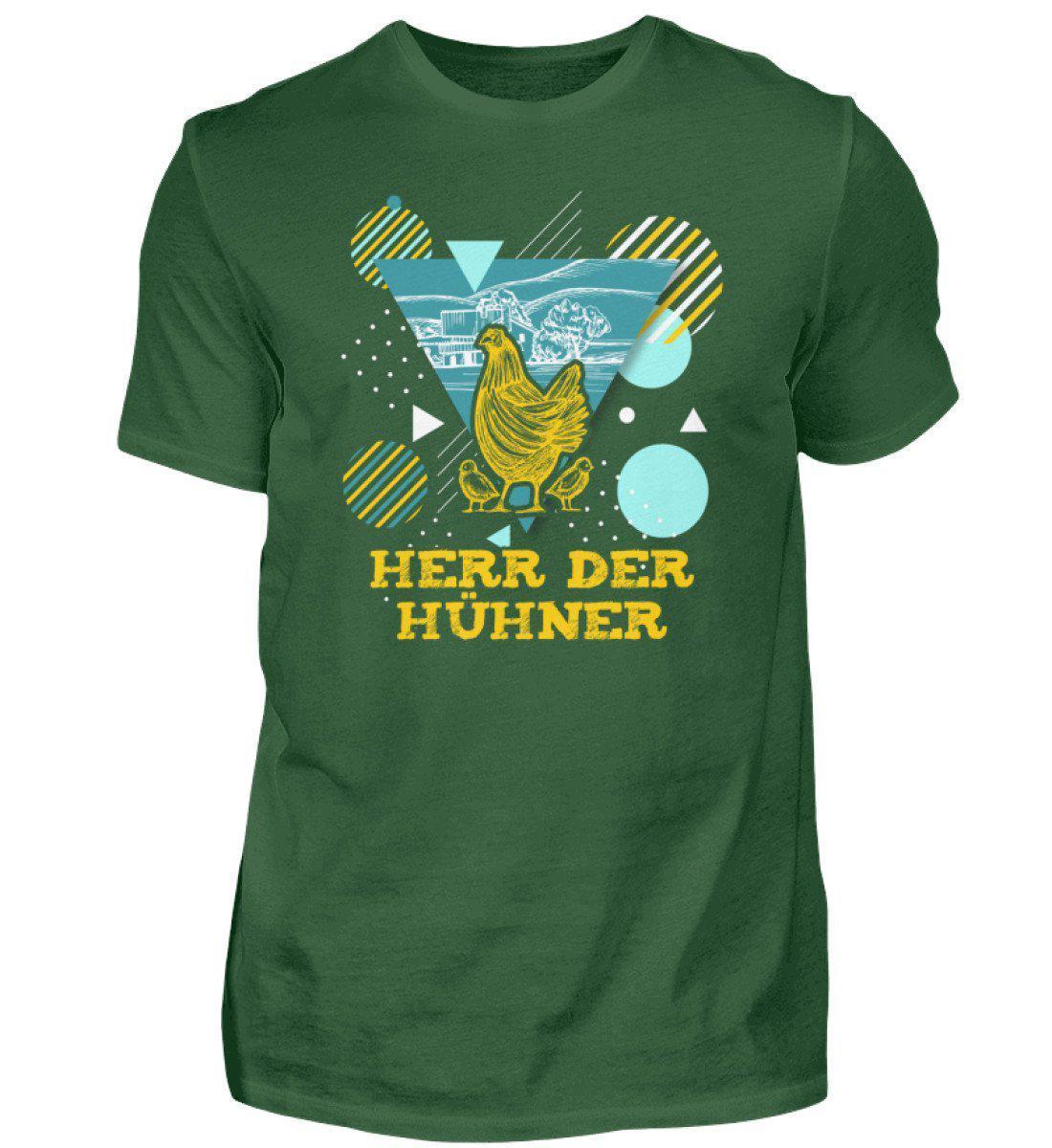 Herr der Hühner Geometric · Herren T-Shirt-Herren Basic T-Shirt-Bottle Green-S-Agrarstarz