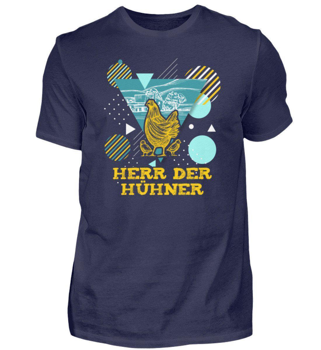 Herr der Hühner Geometric · Herren T-Shirt-Herren Basic T-Shirt-Navy-S-Agrarstarz