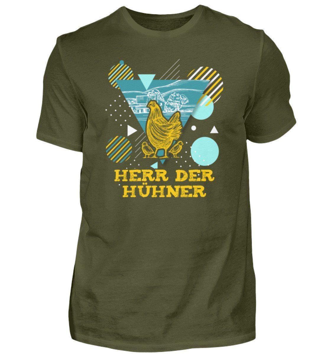 Herr der Hühner Geometric · Herren T-Shirt-Herren Basic T-Shirt-Urban Khaki-S-Agrarstarz