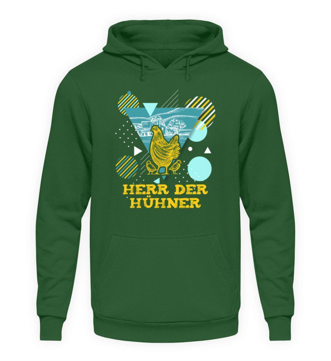 Herr der Hühner Geometric · Unisex Kapuzenpullover Hoodie-Unisex Hoodie-Bottle Green-L-Agrarstarz